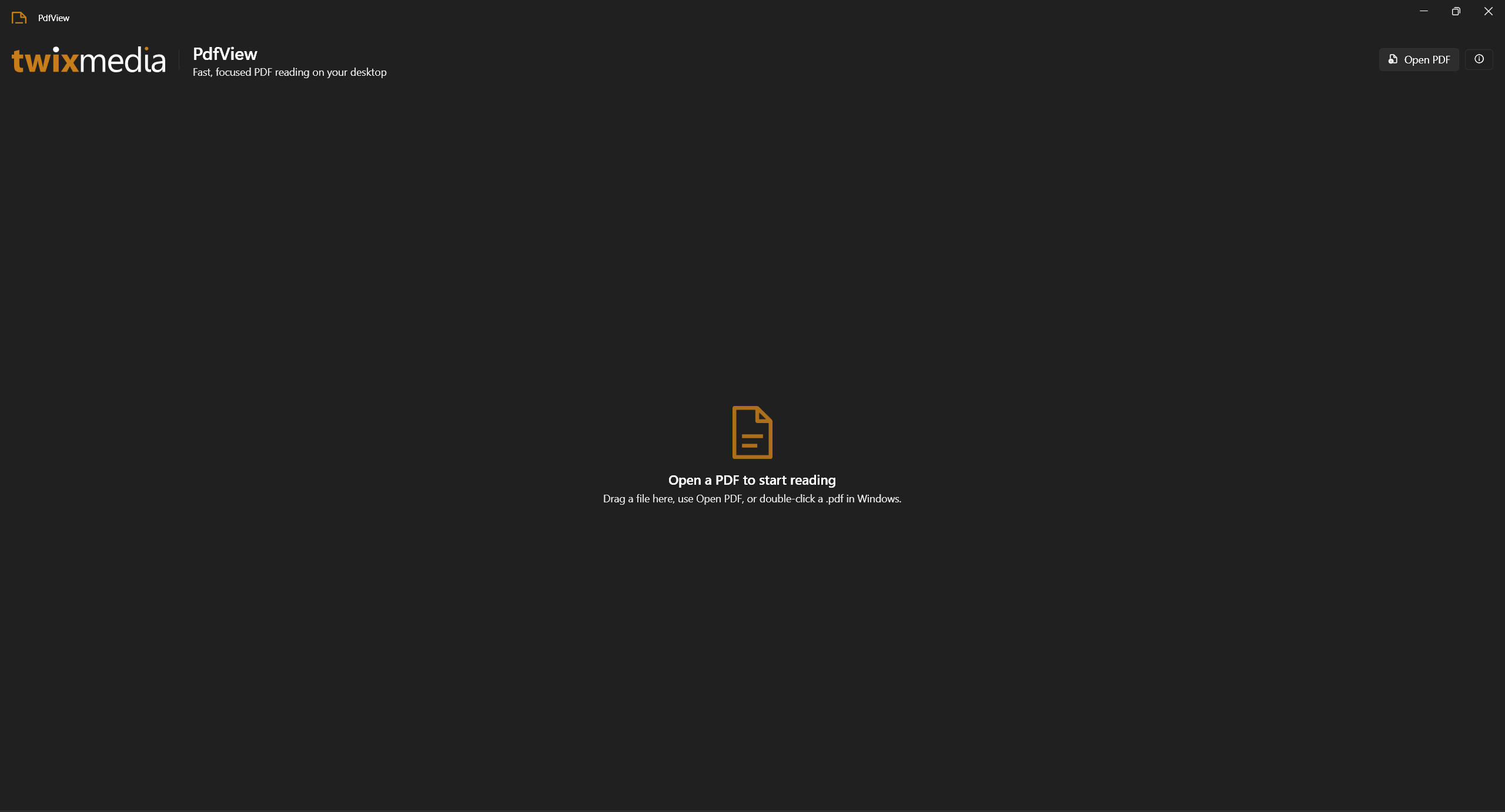PdfView desktop window — focused PDF reader with reference graph navigation